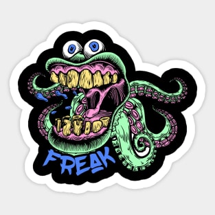 Freaky Alien Sticker